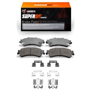 Cadillac DeVille Brake Pads - Rear - R1 Concepts - Super Duty - `99-`11